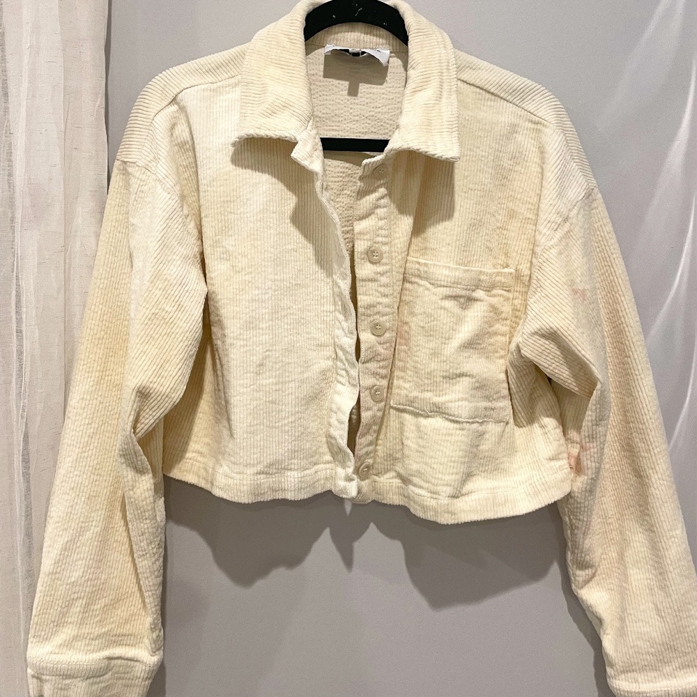 Cropped Corduroy Jacket